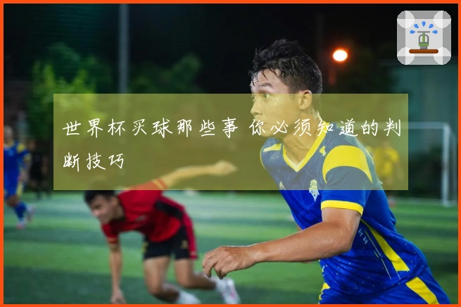 世界杯买球那些事 你必须知道的判断技巧